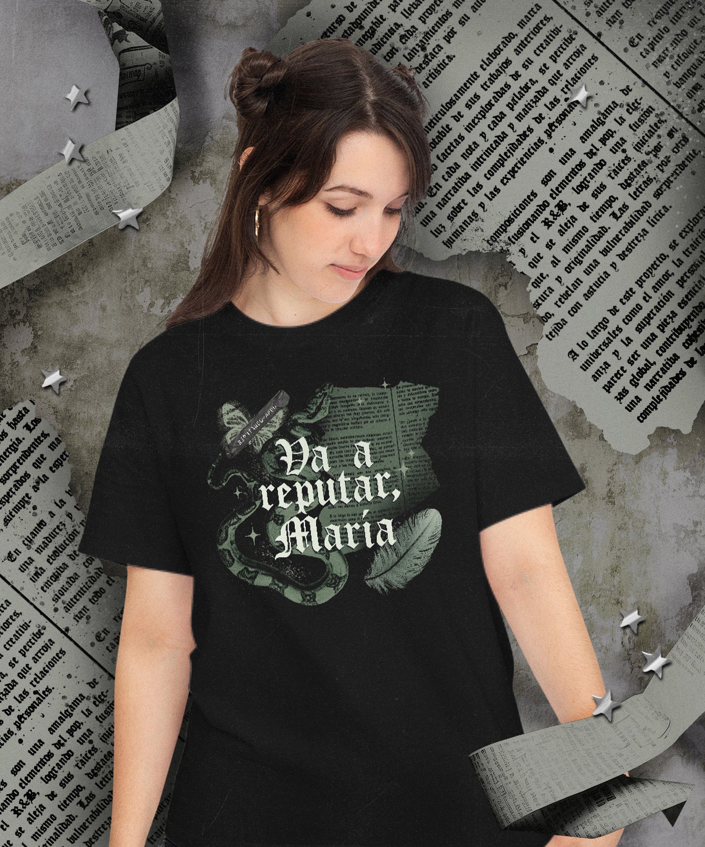 Va a Reputar María Camiseta Negra